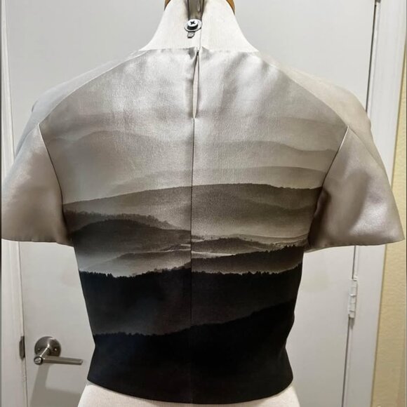 Silk Printed blouse Silk Cotton - Picture 2 of 9